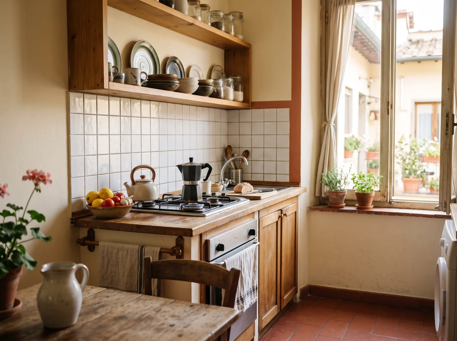 Kitchen in a shared AMOE Housing student apartment