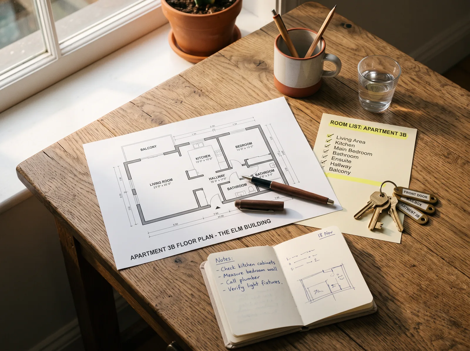 Floor plan of an AMOE Housing apartment