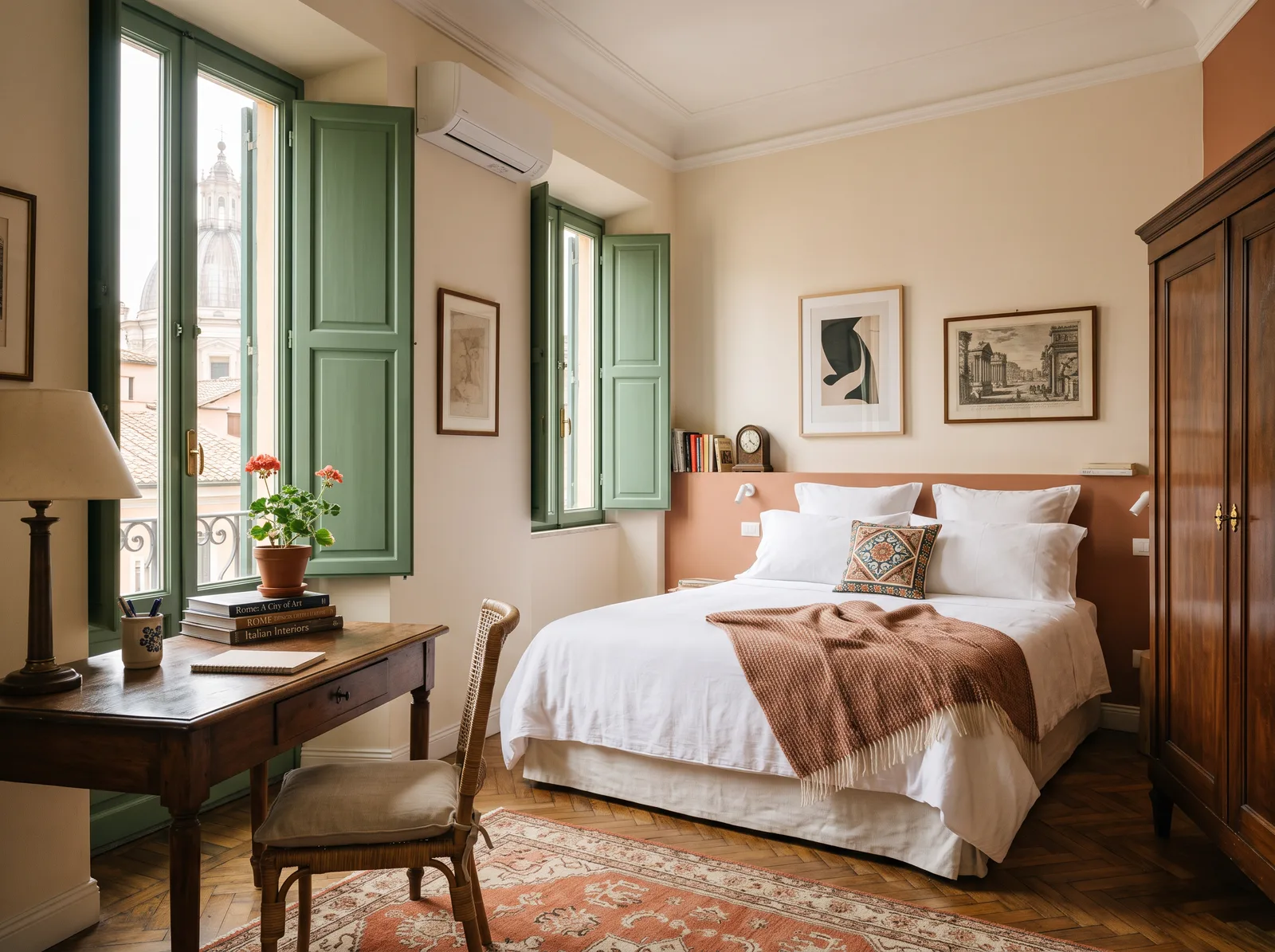 Twin bedroom in a shared AMOE Housing apartment